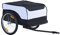 HOMCOM Remorque à vélo Cargo, châssis en Acier, Charge Max. 40 kg, avec Couvercle Amovible et attelage, Chariot de Transport, Bagage à vélo, 140 x 77 x 65 cm