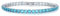 CCAIPU Damen-Strass-Armband 18 Karat Vergoldet Zirkonia Klassisches Tennis-Armband Geschenke für Mädchen (B-Hellblau, Legierung)