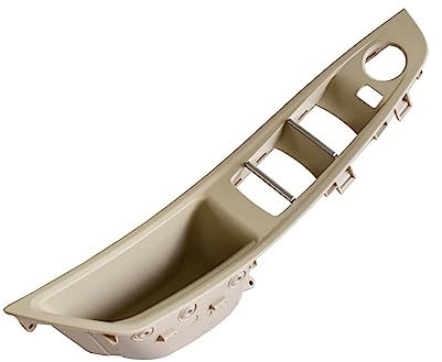 MIAOLISI Auto Innen Türgriff Für BM&W 5er F10 F11 Linkslenker LHD Rot Braun Beige Schwarz Autoinnenraum Türgriff Panel Pull Trim Cover(Beige White-LHD)
