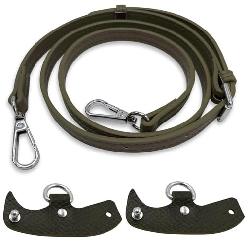Schultergurt für Longchamp Tasche Damen,längenverstellbarer Ersatzriemen aus Leder,Handtasche No-Punch Transformationszubehör,Leder Schulterriemen Umhängegurt für Taschen Riemen