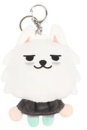 SCISSH Poupée en peluche « MOA » 8-13 cm Porte-clés Sac Pendentif Cartable Décoration Porte-monnaie Pendentif, Soobin, Rouge, 8-13CM