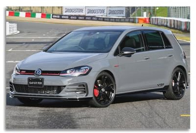 Rennwagen-Poster für Golf Gti TCR 5-Türer-Sportwagen, dekoratives Gemälde, Leinwand-Kunstbild, 30 x 45 cm