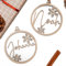 Weihnachtskugel personalisiert mit Name aus Holz als Geschenk zu Weihnachten Christbaumkugel Anhänger als Weihnachtsschmuck Deko Geschenkanhänger