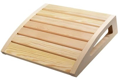 F Fityle Holz-Sauna-Kopfstütze, Sauna-Zubehör, Bequem zu Verwenden, Badezimmer y Dampfraum-Nackenstützkissen, Rückenlehne für Damen, Herren, für Sauna, Spa & Wellness