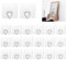 Wall Plate Hangers for Display - 20 Pack Invisible Adhesive Picture Hanger Holders for Wall - Ideal for Hanging Large Decorative Plates, Paintings, Artwork - 2.8 inch
