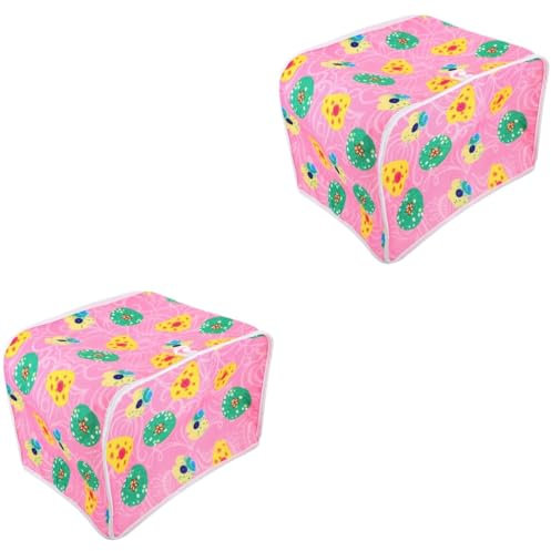 PRETYZOOM 2st Toaster-schutzhülle. Bedruckte Brotmaschinen-staubschutzhülle Lüfter Stirnband Mit Bärenohren Neon Auswechselbare Cupmarker Streamer Slot Abs Nachgebildetes Leinen-spandex-tuch