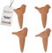 TOPANBIETER 999 - Bewässerungshilfe Set 4 x 110 ml - Automatische Pflanzenbewässerung aus Terracotta - Wasserspender für Garten, Balkon und Zimmerpflanzen - nachhaltige Bewässerung