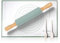 BELICOO Wooden Rolling pin and Pastry Mat Set, 38.5cm Dough Roller with Pastry Brushes and Dough Scraper for Pizza, Pie, Cookie, Pasta and Bread