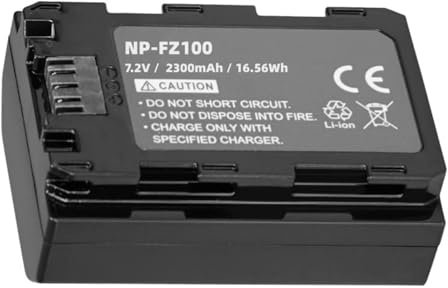 ASKC NP-FZ100 Battery Replacement for Sony A7III, A7IV, A7C, A7CII, A7R III, A7R IV, A7R V, A7S III, A1, A9, A9R, A9S, A9II, A6600, A6700, FX3, FX30, ZV-E1 Camera 2300mAh 16.56Wh