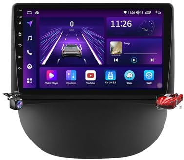 Android 15.0 Autoradio Stereo Navi mit 4G 5G WiFi Carplay Android Auto für R-enault Symbol 2003-2008 Sat GPS Navigation 9 Zoll MP5 Multimedia Video Player FM BT Receiver,M6 Plus 2