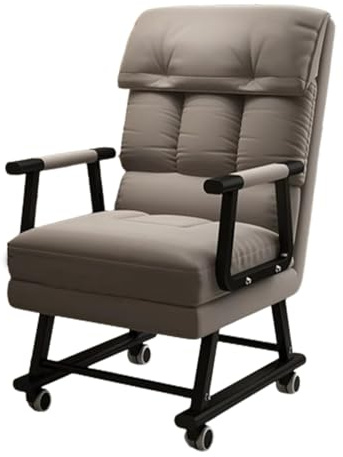 Umwandelbarer Bürostuhl 3 In 1 Schlafsessel Mit Bettfunktion Relaxsessel Mit 5-Fach Verstellbare Rückenlehne Sofabett Klappbar Für Wohnzimmer Zuhause Büro(Gray 1,55 * 59 * 99cm)