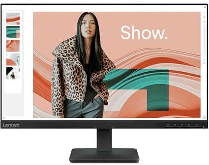Lenovo L24-4e - Office Monitor - 23.8 FHD IPS Display - 100Hz Refresh Rate - 4 ms MPRT - 99% sRGB - Raven Black - Tilt Stand