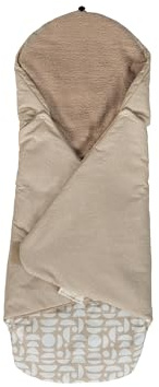 ULLENBOOM Einschlagdecke für die Babyschale Sommer - Atmungsaktiv | TOG 0.5, Oberstoff: 100% Baumwolle, OEKO-TEX zertifiziert, Einfaches öffnen und schließen, Made in EU, Waschbar
