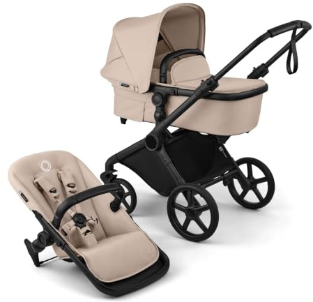 Bugaboo Cub All-Terrain Kinderwagen für Neugeborene und Kleinkinder | Sanfte Fahrt dank Vollfederung, Leicht 10,7 Kg, Verstellbarer und Wendbarer Sitz & Großer Untzergestellkorb, Desert Taupe