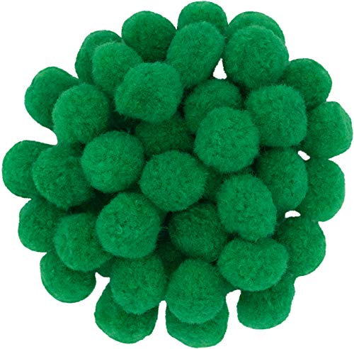 i-mondi® 50 pompons zum basteln grün in 20mm klein bastel zubehör pom pom bunt kugeln ponpons deko pompom plüsch