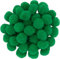 i-mondi® 50 pompons zum basteln grün in 20mm klein bastel zubehör pom pom bunt kugeln ponpons deko pompom plüsch