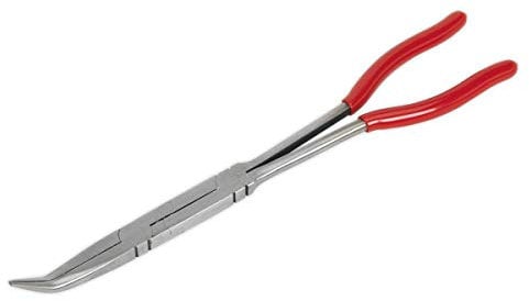 Sealey Ak8592 Needle Nose Pliers 45? Double Joint Long Reach 335Mm