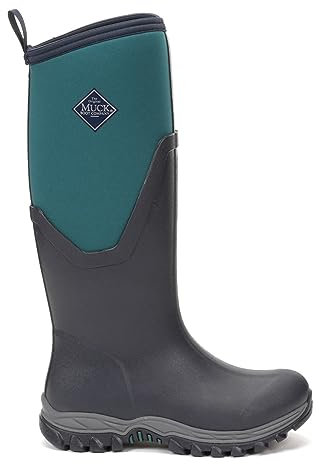 Muck Boots Damen Arctic Sport II Tall Gummistiefel, Navy/Spruce, 43 EU