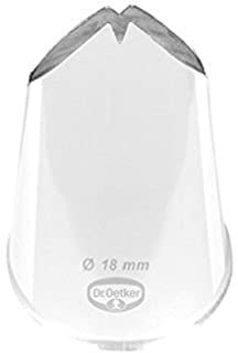 Dr. Oetker 3527 tuellen Manufaktur Foglia beccuccio 18 mm, Acciaio Inossidabile, Argento, 4,5 x 2,5 x 2,5 cm