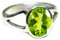 Jewelryonclick Damen Herren Unisex Kinder - Oval natürlicher Peridot