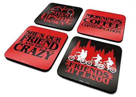 Stranger Things - Untersetzer Coaster 4er Set - Logo