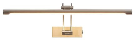 Lucande LED Wandlampe Bilderleuchte nickel matt, Wandleuchte Spiegelleuchte einstellbar, warmweiß 3.000K, Bilderlampe IP20 12W LED
