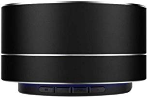 Enceinte Metal Bluetooth pour IPHONE 12 Pro Port USB Carte TF Auxiliaire Haut-Parleur Micro Mini (Noir)