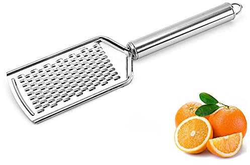 PLASTIFIC Cheese Grater for Kitchen Easy to Grate Cheese, Garlic, Ginger, Lemon, Chocolate, Nutmeg, Or Vegetables Fruits Multi-Purpose Food Grater Stainless Steel Blades (Pack of 1)