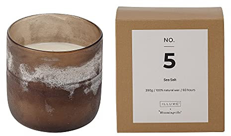 Bloomingville Duftkerze NO. 5 - Sea Salt, braun, Natur Wachs