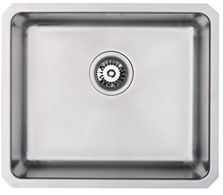 Cookology Parma Large Single Bowl Sink – Undermounted – Stainless Steel