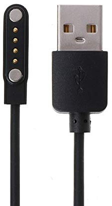 Power Charger Holder Stand Base Charger Cable for Smartwatch 4Pin 7.62mm Smartwatch Universal USB Magnetic Charging Wire Leather Wrist Watch Strap Belt Sport Clasp Buckle Metal Watch