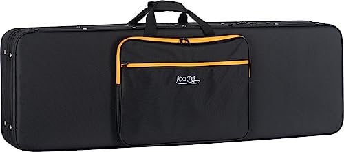 ROCKTILE EBSCR-2122BK Borsa per Basso Elettrico - Custodia Leggera Impermeabile Zaino Imbottito Semirigida - Spartiti o Libri Musicali e Maneggevole per Bassi Elettrici (4/5 corde)