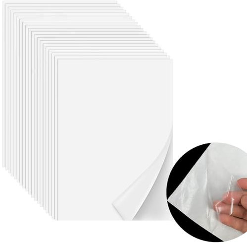 Klebefolien zum Aufbügeln, schwer, doppelseitig, zum Aufbügeln, A4-Größe, schmelzbare Klebebögen, aufbügelbare Einlage zum Nähen, Hitze und Binden, 20 Stück