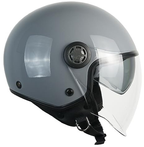 SKA-P Casco open face, 1SHA ZEN MONO Grigio, XXL (61cm)