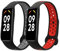 kwmobile 2x Cinturino TPU Silicone Fibbia Compatibile con Xiaomi Smart Band 8 Active Cinturino - Cinturini 14-22 cm