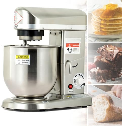 Cashwise Kitchen Electric Stand Mixer for Baking, 3-IN-1 Multi-Function Powerful Food Mixer, with 3 Speeds Adjustable, Dough Hook, Whisk, Blender, Perfect for Bakery Pizzeria,5L
