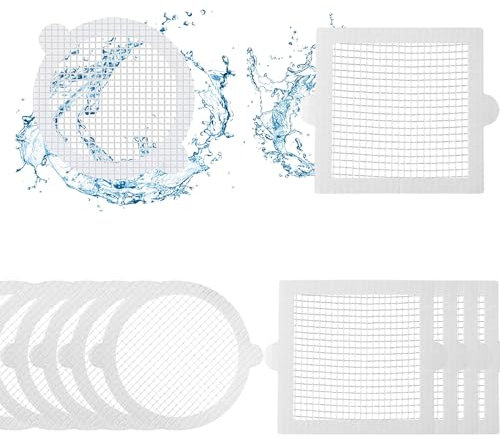 60pcs Disposable Shower Drain Hair Catcher stickers,floor drain sticker,disposable bath drain cover mesh,kitchen sink strainer food catcher,bath plug hair trap,shower drain protector,sink hole cover.