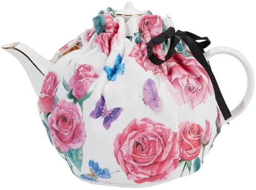 CREATCABIN Tea Pot Dust Cover Teapot Cozy Keep Warm Tea Kettle Quilt Vintage Decorative Vintage Washable Keep Warm Suit Small Medium Teapots Kitchen Home Hotel Gift for House Wife 6.1x6.9 Inch
