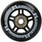 MADIVO Duo Ersatzrollen + Kugellager für Inliner | Set 4 Rollen 70 mm / 82A ABEC-7 Lager | Ideal für Inline Skates für Kinder und Erwachsene (Schwarz)
