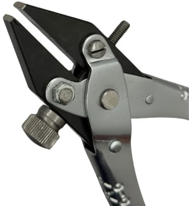 NS Crafts® Adjustable Screw Flat Nose Parallel Action Pliers, 160mm | Smooth Jaws for Jewelry Making, Wire Work, Bending, Forming & Metal Craft Tool