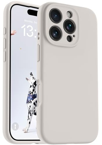 OTOFLY Magnetic for iPhone 16 Pro Max Case,Compatible with Magsafe,Classic Liquid Silicone Mobile Phone Case,Integrated Camera Control Button,Anti-Scratch Microfiber Lining, Stone