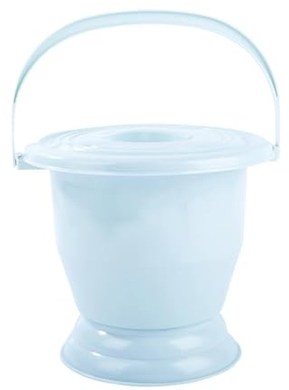 YsXoWiui Spit Bottle, Household Spittoon, Container with Handle and Lid, Made of PP Material, for Use by Women, Men, Seniors and Children for Nighttime U, Blue