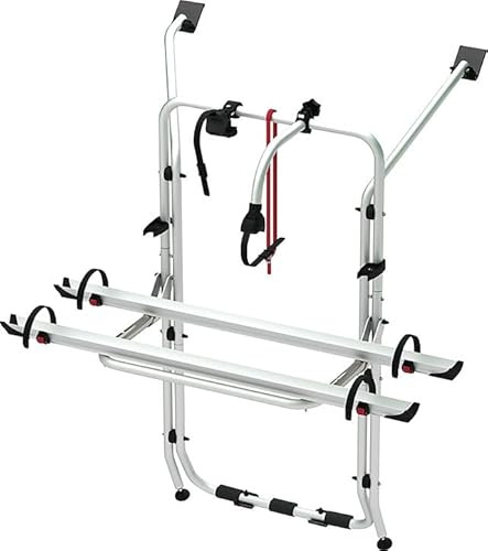 Fiamma Fahrradträger für VW T6, Aluminium/Grau, 56x128x142 cm, 8,3 kg, Erweiterbar, 60 kg Traglast, Heckmontage ohne Bohren