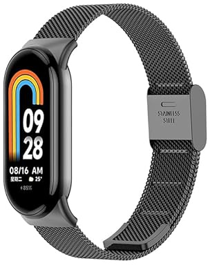 Mejiwasmi Cinturino per Xiaomi Mi Band 10/9/8 Cinturino di Ricambio per Mi Band 9 SmartWatch Cinturini Braccialetto da Polso per Donne Uomini