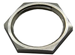 5X 2712 Nut M12 brass nickel 15mm Thread: metric Pitch: 1,5 BM GROUP