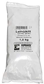 Handelskönig Leinölkitt Ölkitt 1 kg Leinkitt Fensterkitt 1000 g beige Reparaturkitt Holzfenster