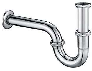 Siphon Sifon Messing Verchromt 1 1/4 Syphon Bad für Waschtisch Waschbecken NEU