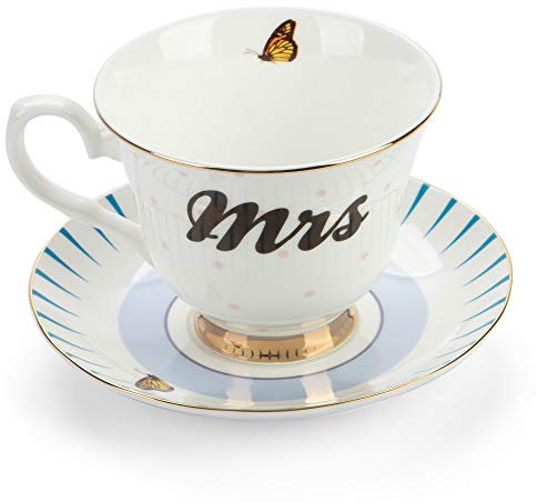 Yvonne Ellen Teetasse mit Untertasse Mrs