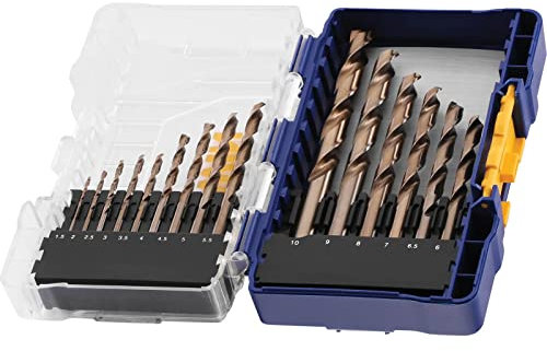 HSS Cobalt Drill Bit Set, 15 Piece