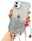 LCHULLE Handykette Handyhülle für iPhone 11 Pro Max Hülle mit Kordel Umhängenhülle Necklace Hülle mit Band Schutzhülle Transparent Silikon Case für iPhone 11 Pro Max Transparent